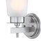 Westinghouse Fixture Wall 60W Reynaldo, Brushed Nickel Frosted Glass 6128900 - alternate 7
